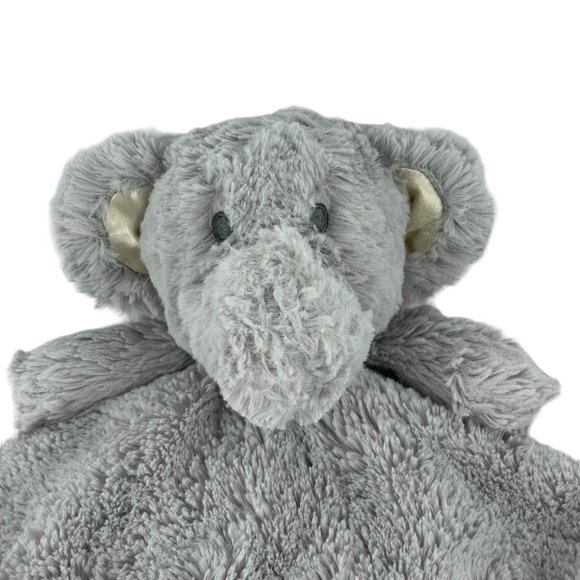 Kellytoy Elephant Lovey 13" Grey Tan Baby Security Blanket Rattle - Picture 2 of 6